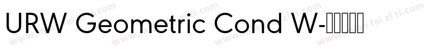 URW Geometric Cond W字体转换